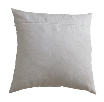Hanf Dekokissen Bezug 40x40cm mit Stickerei